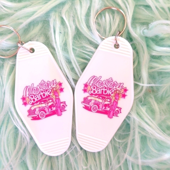 Source Unknown Other - Retro motel keychain Western Barbie listing for one keychain only.